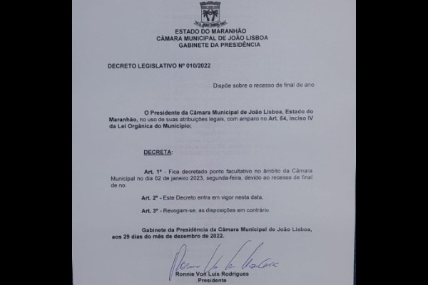 DECRETO LEGISLATIVO 010/2022